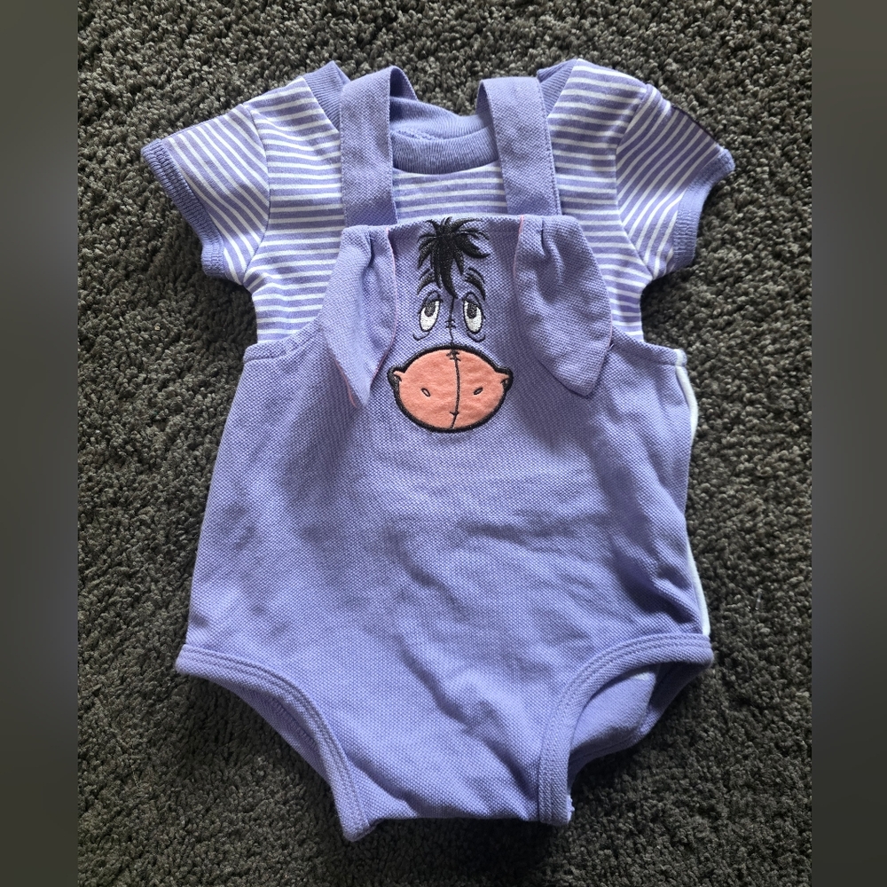 Purple Y2K Eeyore Two Piece
